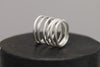 OLIO E ACETO sterling silver star rail width ring OA05F08